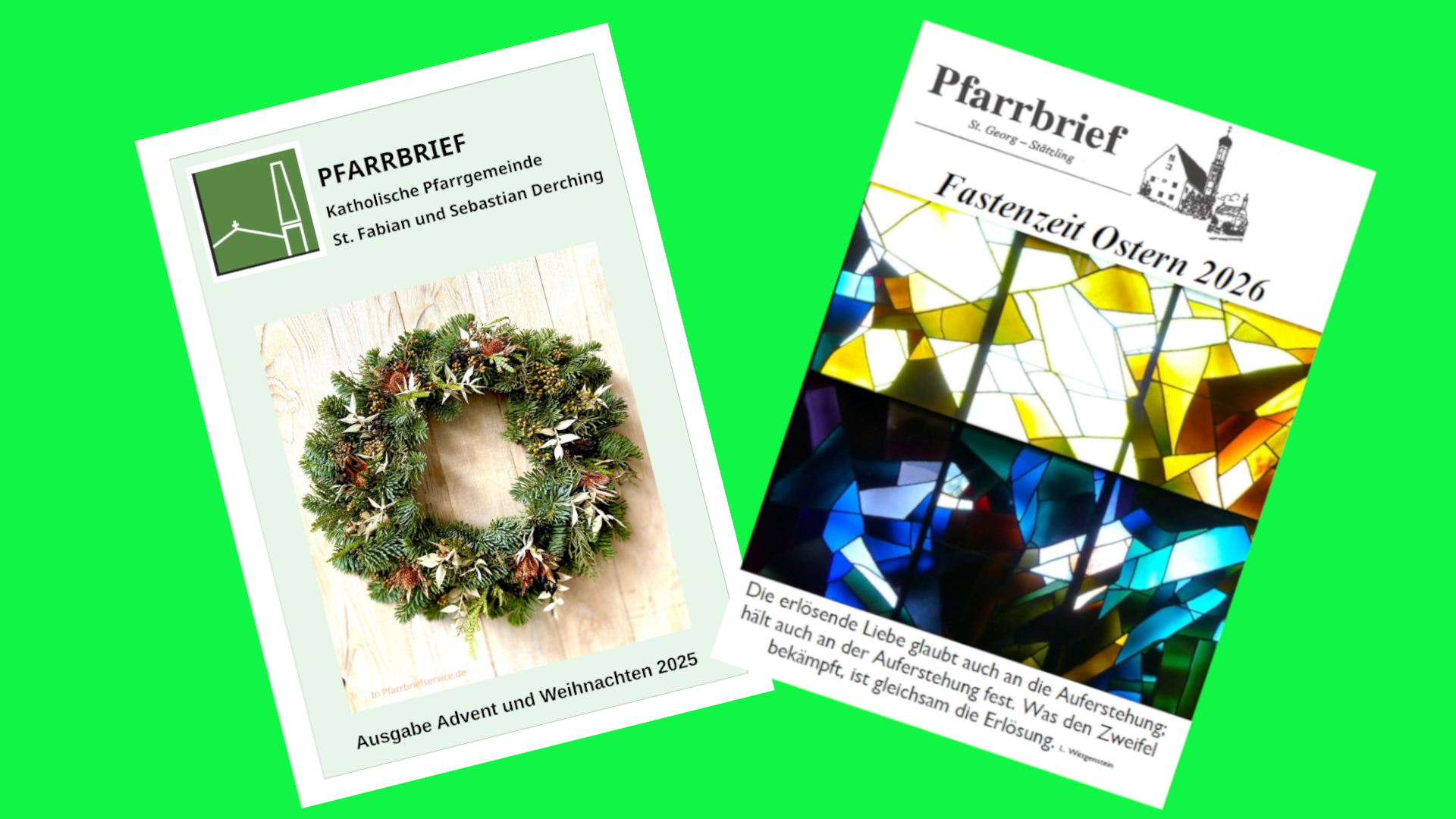 Pfarrbriefe auch digital – Fastenzeit Ostern 2026